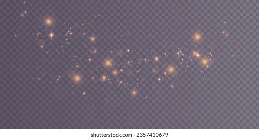 goldener Staubbelag. Bokeh-Lichter wirken auf dem Hintergrund. Weihnachten leuchtender Staubhintergrund Weihnachten leuchtend Bokeh-Konfetti und funkelnde Overlay-Textur für Ihr Design.