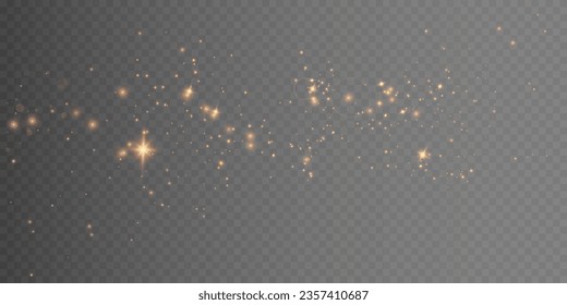 golden dust light png. Bokeh light lights effect background. Christmas glowing dust background Christmas glowing light bokeh confetti and sparkle overlay texture for your design.