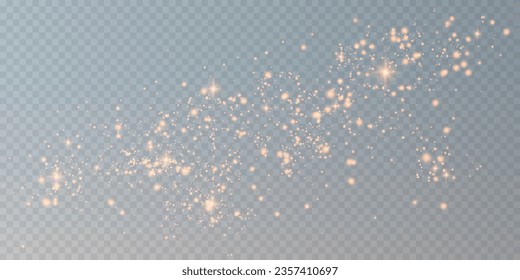 golden dust light png. Bokeh light lights effect background. Christmas glowing dust background Christmas glowing light bokeh confetti and sparkle overlay texture for your design.
