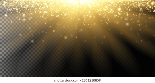 golden dust light png. Bokeh light lights effect background. Christmas glowing dust background Christmas glowing light bokeh confetti and sparkle overlay texture for your design.
