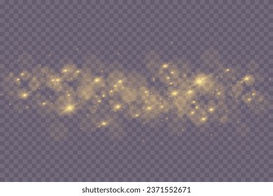 golden dust light png. Bokeh light lights effect background. Christmas glowing dust background Christmas glowing light bokeh confetti and sparkle overlay texture for your design.