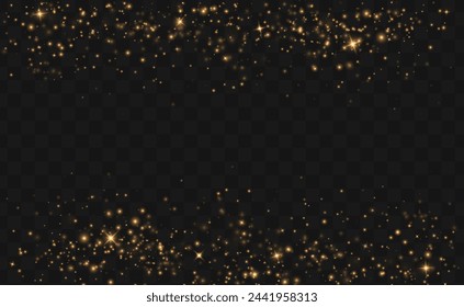 Golden dust light png. Bokeh light lights effect background. Christmas glowing dust background. Christmas Stars, Christmas Time 