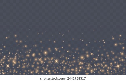 Golden dust light png. Bokeh light lights effect background. Christmas glowing dust background. Christmas Stars, Christmas Time 