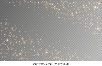 Golden dust light png. Bokeh light lights effect background. Christmas glowing dust background. Christmas Stars, Christmas Time 