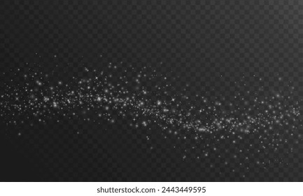 Golden dust light png. Bokeh light lights effect background. Christmas glowing dust background. Christmas Stars, Christmas Time. Vector