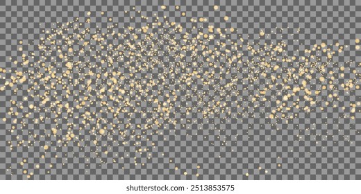 golden dust light png. Bokeh light lights effect background. Christmas glowing dust background Christmas glowing light bokeh confetti and sparkle overlay texture for your design.