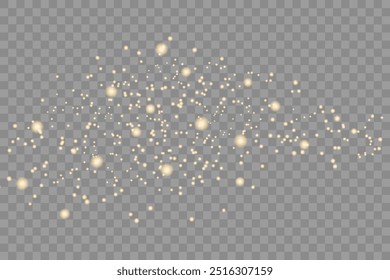 golden dust light png. Bokeh light lights effect background. Christmas glowing dust background Christmas glowing light bokeh confetti and sparkle overlay texture for your design.