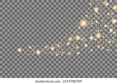 golden dust light png. Bokeh light lights effect background. Christmas glowing dust background Christmas glowing light bokeh confetti and sparkle overlay texture for your design.
