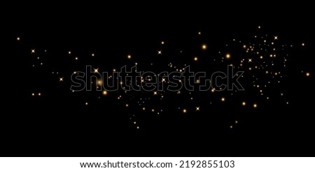 golden dust light png. Bokeh light lights effect background. Christmas glowing dust background Christmas glowing light bokeh confetti and sparkle overlay texture for your design.
 Foto d'archivio © 