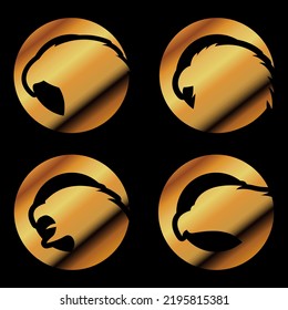 Golden Eagle Head Logo Collection