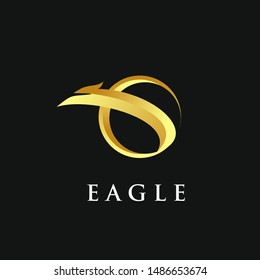 Golden Eagle Phoenix Bird Logo Design template, bird logo design, classy logo
