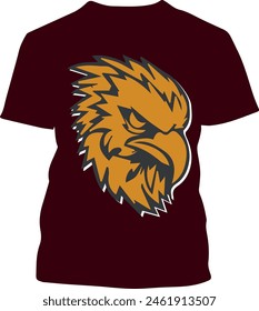 golden eagle T shirt Design Eye catching and uncommon modern T shirt | bird T shirt 