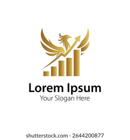 Golden Eagle Wings Luxury Symbol