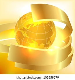 Golden Earth background