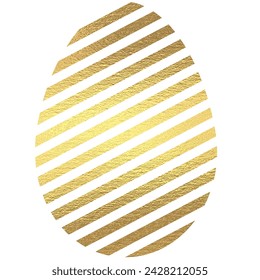 Golden Easter Egg, geometric patter