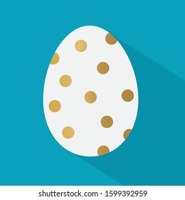 golden easter egg icon- vector illustration- vector illustration