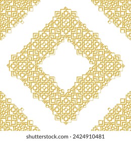 Golden Eastern Pattern Design for Islamic and Culture Theme
