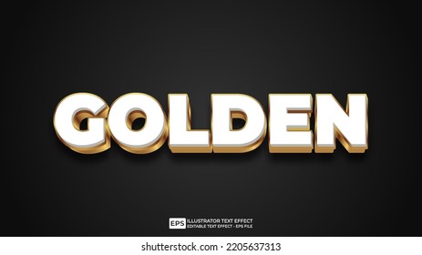 Golden Editable Text Effect Font