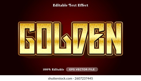 golden Editable Text Effect, Font Style on graphic style