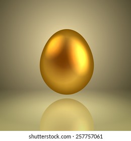 Golden egg. Concept. EPS10 vector.