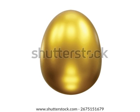 Golden Egg icon 3d rendering illustration