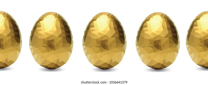 golden egg. seamless pattern