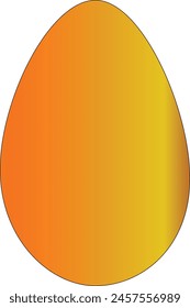 Golden egg vector icon eps 10 