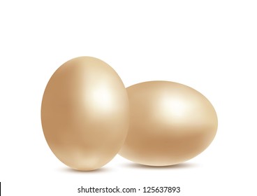Golden Eggs. Vector