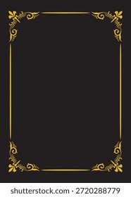 Golden Elegance Classic Frame Design