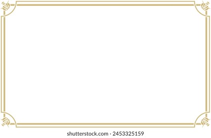 golden elegant decoration frame material