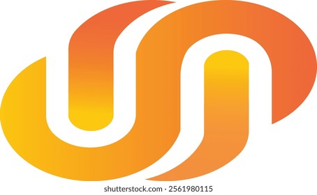 Golden elegant logo flat design