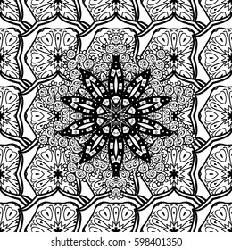 Golden element on green background. Vector illustration for invitations, cards, certificate, web page. Eastern style element. Vector line art border for design template. Golden outline floral decor.