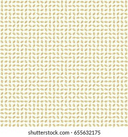 Golden elements isolated on beige background. Luxury, royal and Victorian concept. Ornate vector decoration. Vintage baroque floral seamless pattern in gold over beige.