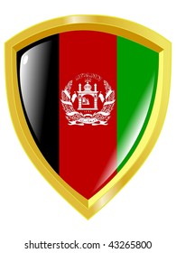 golden emblem of Afghanistan