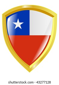 golden emblem of Chile