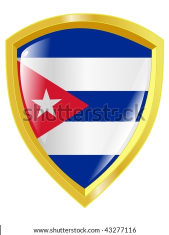 golden emblem of Cuba