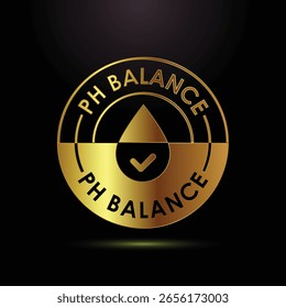 Emblema de oro que destaca la importancia de mantener un equilibrio saludable del pH