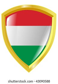 golden emblem of Hungary