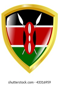 golden emblem of Kenya
