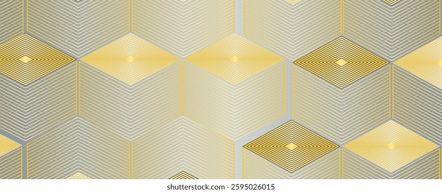 Golden empty podium on brown background with neon light effect with bokeh decoration. Elegant scene design concept for marketing promotion.