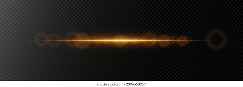 Explosión dorada de luz con chispas. Resumen brillando el polvo mágico aislado en un fondo transparente. Efectos de luz. Glitter y glare.