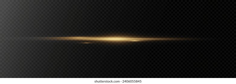 Golden explosion of light with sparks. Abstract glowing magic dust isolated on transparent background. Light effects. Glitter and glare.	

