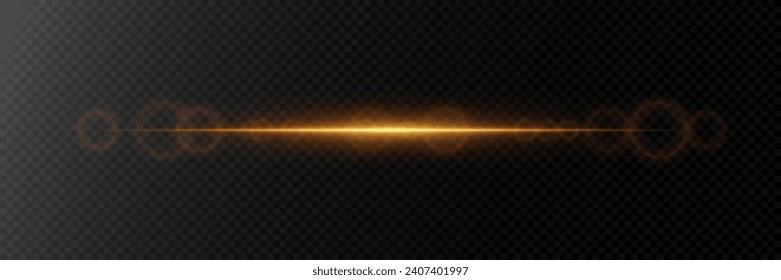 Golden explosion of light with sparks. Abstract glowing magic dust isolated on transparent background. Light effects. Glitter and glare.