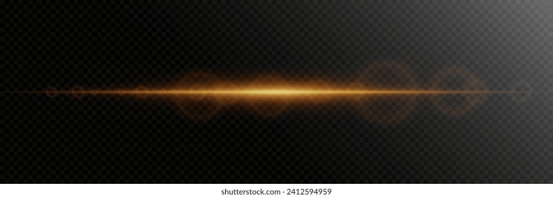 Golden explosion of light with sparks. Abstract glowing magic dust isolated on transparent background. Light effects. Glitter and glare.	
