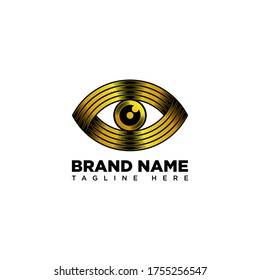 Golden Eye Logo Design Template