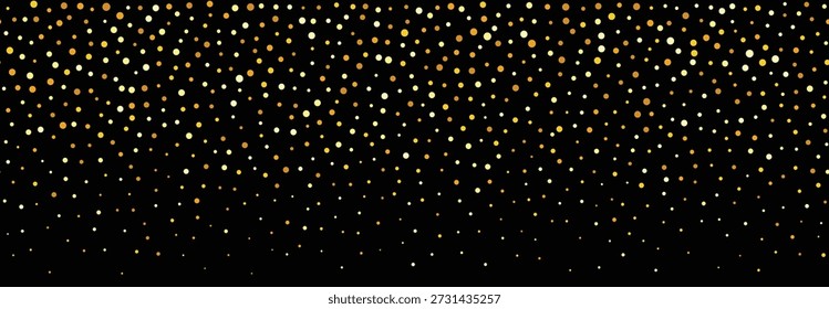 Fondo de confeti que cae dorado que repite el brillo dorado