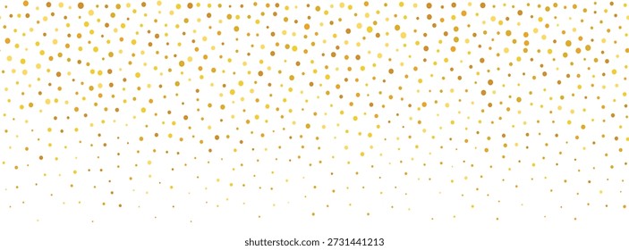 Fondo de confeti que cae dorado que repite el brillo dorado