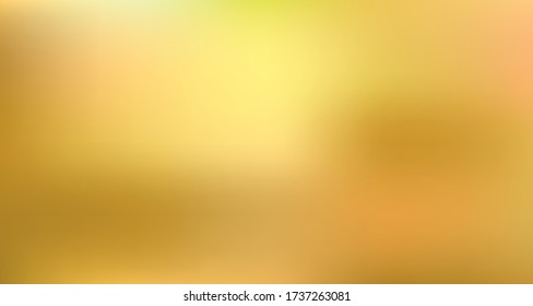 Golden festive background with place for text. Blurred gradient pattern. vector illustration