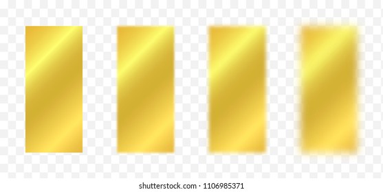 Golden festive confetti ribbons. Blurred ribbons isolated