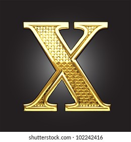 golden figure made in vector